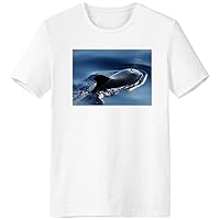 Ocean Water Sea Whale Science Nature Picture T-Shirt Workwear Pocket Short Sleeve Sport Clothing