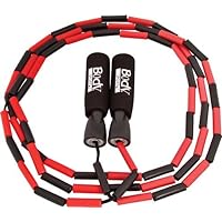 BodySport ZZR184 Beaded Jump Rope - Expand Your Workout Routine - Foam Handles for Firm Grip - 9 Ft. Rope