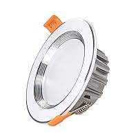GeRRiT Round Panel Ceiling Lamp Aluminum Spotlights High Light Fashion Grille Panel Ceiling Light LED Recessed Downlight Hallway Living Room Kitchens Light Fixture Embedded Integrated Floodlight Fitti