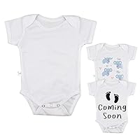 INNOSUB Sublimation Blanks Products Baby Onesie Short Sleeve Toddler White 100% Polyester with Snap Closure USA