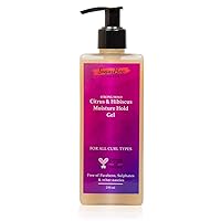 Curls Citrus & Hibiscus Moisture Hold Gel (250ml) for Dry, Frizzy, Wavy, Curly Hair. Vegan & CG Friendly. No Parabens, Sulphates & Other Nasties