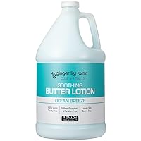 Club & Fitness Soothing Butter Lotion for Dry Skin, 100% Vegan & Cruelty-Free, Ocean Breeze Scent, 1 Gallon (128 fl oz) Refill