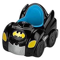 Replacement Part for Fisher-Price Little People DC Superfriends Deluxe Batcave Playset - HHY77 ~ Replacement Black and Blue Batmobile