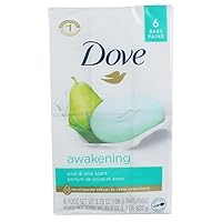 Dove Beauty Bar Gentle Skin Cleanser Moisturizing, 3.75 oz, 6 Bars