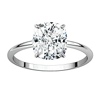 3CT Ice Crushed Cushion Cut VVS1 Colorless Moissanite Engagement Ring Wedding Band Gold Silver Eternity Solitaire Halo Vintage Antique Anniversary Diamond Engagement Ring Promise Gift For Her