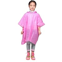 Waterproof Jacket Clear PVC Raincoat For Women Men Kids Rain Coat Hooded Poncho Outdoor Travel