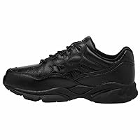 Propét Men's Stability Walker Walking Sneakers Medicare Approved Shoes, Black, 12 Narrow