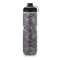 Breakaway Muck Insulated Mountain Bike Water Bottle - BPA Free, Cycling & Sports Squeeze Bottle with Dust Cover