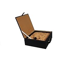Leatherette Black Coffer Storage Box For 3.5
