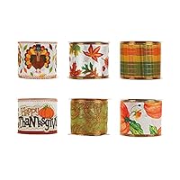Thanksgiving Ribbon Gift Wrapping Ribbon Pumpkin Set Accessories Wire Edge Closure Tape
