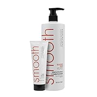 KERAGEN Hair Duo: Smoothing Conditioner (32 Oz) + Mask (8 Oz) - Sulfate-Free, Moisturizes, Strengthens, Protects Color, Repairs, Infused with Keratin, Panthenol, Collagen, Jojoba Oil