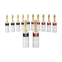 Sewell Direct SW-29751-6 Silverback Banana Plugs(6 pairs/12 pieces)