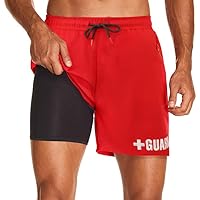 Guard Swim Trunks w/Compression Liner