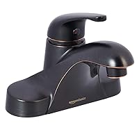 Amazon Basics AB-BF605-OR Basin Faucet-4-Inch, Oil-Rubbed Bronze