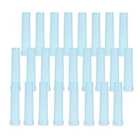 25pcs 72 * 18mm Flower Water Tubes Blue Plastic Floral Tubes Vials with Caps, Floral Water Tube for Milkweed Stem Cuttings Flower Arrangements