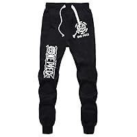 Anime One Piece Luffy Sweatpants Joggers Elastic Waist Pants Cosplay Costume Sport Jersey Trousers