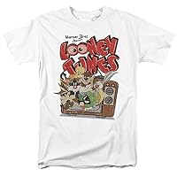 Looney Tunes Saturday Mornings Unisex Adult T Shirt for Men and Woman