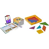 BYJU'S Magic Workbooks: Disney, Kinder Premium Kit & Tangram Bundle-Ages 4-6-Featuring Disney & Pixar Characters-Learn Sounds, Sight Words, Solve Puzzles & Numbers-Powered by Osmo-Works with iPad
