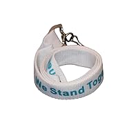 Light Blue Ribbon Awareness Lanyard Fundraising 12 Pack