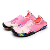 Kids Athletic Water Shoes Aqua Socks Quick-Dry Slip-on Barefoot Lightweight for Outdoor Beach Swim Boys Girls