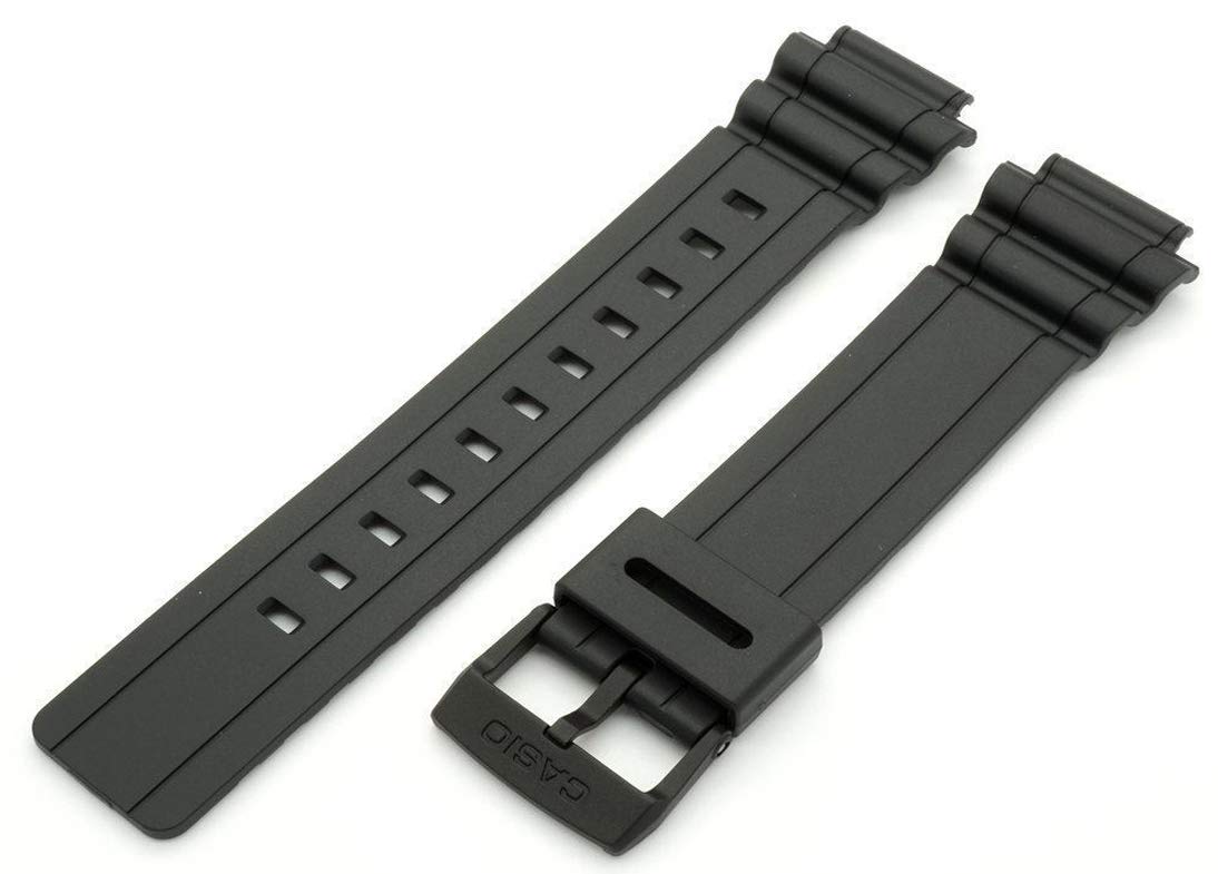Casio Genuine Black Resin 18mm Watch Strap