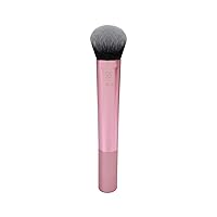 Real Techniques Instapop Cheek Makeup Brush, Face Brush For Blush, Bronzer, & Highlighter, Makeup Brush For Loose Or Pressed Powder, Cruelty Free, Synthetic Bristles, Vegan, 1 Count
