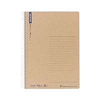 G4 Maruman A5 spiral notebook. Japanese notebook 80 ruled sheets. Ultra soft paper. Cardboard cover. (8.26