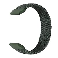 20mm 22mm Braided Solo Sport Strap for Huawei Watch GT 2 Pro Bracelet Watchband Band for Samsung Galaxy Watch 4 (Color : Olive Green, Size : 20mm-S)