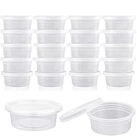Augshy 40 Pack 2oz Slime Storage Containers with Lids Foam Ball Storage Containers