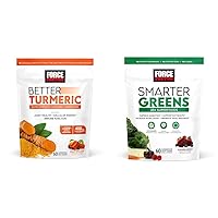 Better Turmeric Joint Support Supplement for Extra Strength Joint Health & Smarter Greens Superfood Chews, Greens and Superfoods with Probiotics, Antioxidants