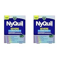 NyQuil Severe Cold, Flu, & Congestion Medicine, 24 Liquicaps, Maximum Strength, 24Count (Pack of 2)