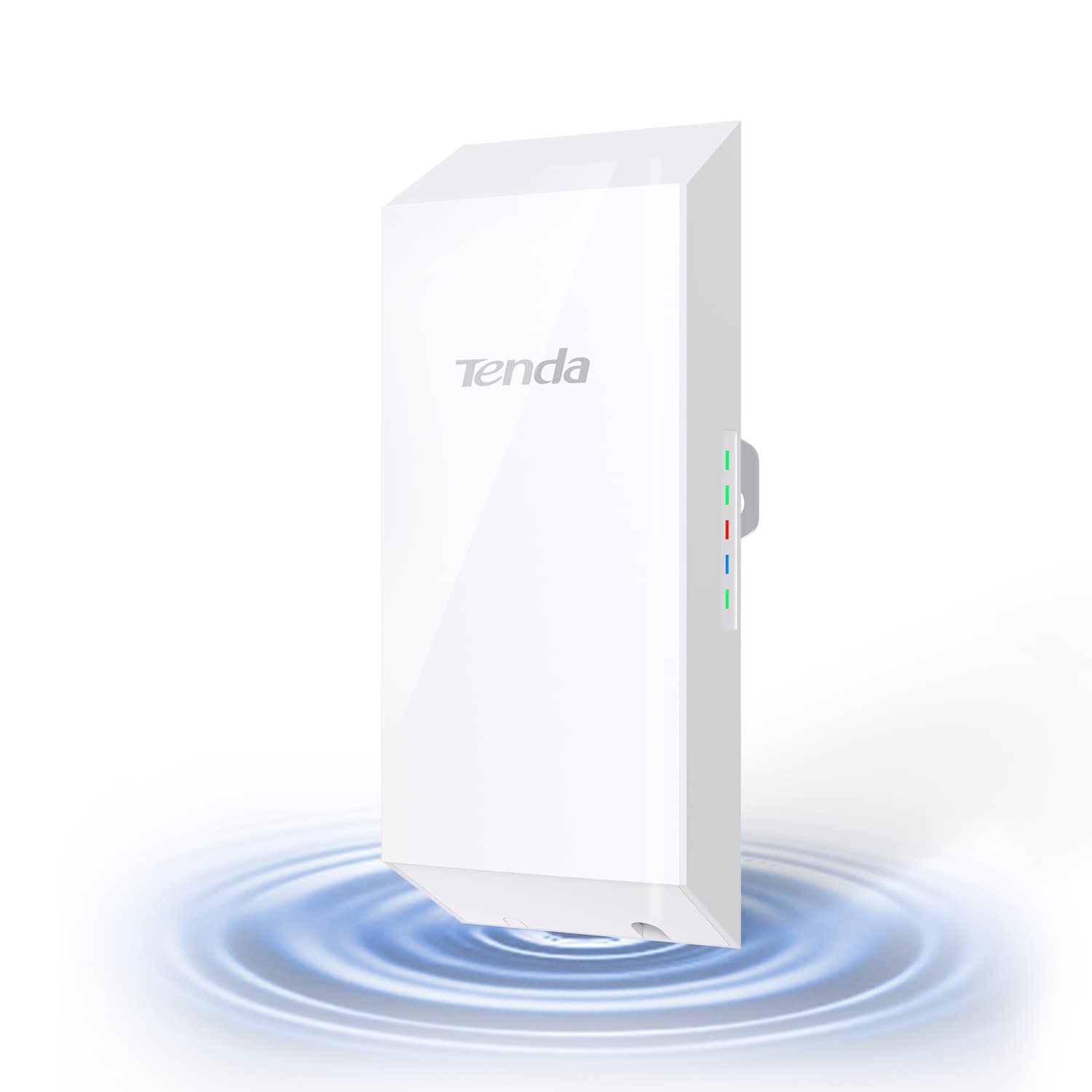 Tenda O1 Outdoor Access Point N300 Mbps, Long Range Smart Manage Outdoor CPE 2.4GHz, Wireless Bridge 8 dBi Transmission 500m, Passive PoE Powered, AP|Station|WISP|IP65 Waterproof Enclosure, O1(White)