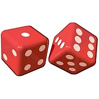 Fun Red Inflatable Dice Decorations - 12