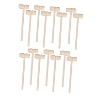 ERINGOGO 15pcs Small Hammer Toys Simulation Hammer Toy Carnival Party Favors Brain Toy Breakable Heart Mallets Miniature Hammer Mallet Pounding Toys Wooden Puzzle Pendant Child