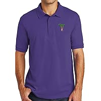 Men's Palm Trees with Surfboards Cotton/Poly Polo Shirt