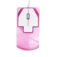 Optical 2 Buttons USB Wired Arrow Optical Mouse Mice PC Gaming Mouse Transparent For imac For pro For macbook laptop Candybarbar Pink#