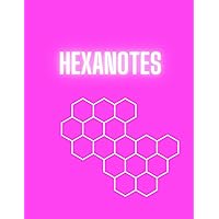 Hexanotes Organic Chemistry: 110 pages hexagonal graph paper notebook, pink cover, 8,5x11