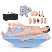 Patient Care Human Manikin with Interchangeable Genitals and Bedsore Modules Manikin Model for Nursing Medical Training