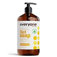 3-in-1 Soap - Body Wash, Shampoo, and Bubble Bath - Coconut + Lemon, 32 Ounces