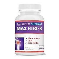 Max Flex-3 Pain Relief Formula with Green Lipped Mussel. 60 ct