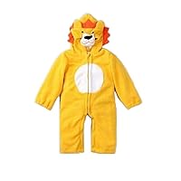Lion Baby Boy Long Sleeve Rompers Warmer Hooded Coats Newborn Fleece Jumpsuits