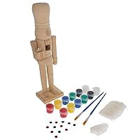 Unfinished Wooden Nutcracker DIY Craft Kit 12 Inches