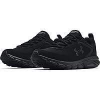 Under Armour Mens Charged Assert 9 Running Shoe, Black (002 Black, 10 US