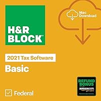 H&R Block Tax Software Basic 2021 Mac [Mac Download] [Old Version]