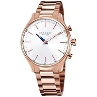 sekel Unisex Analog Automatic Watch with Stainless Steel Gold Plated Bracelet S2747/1