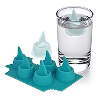 Sharks in My Glass! Silicone Shark Fin Ice Cube Tray