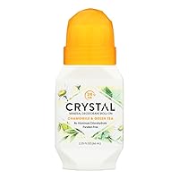 Crystal Essence Mineral Deodorant, Roll-On Chamomile and Green Tea, 2.25 Fl Oz (Pack of 1) (31661)