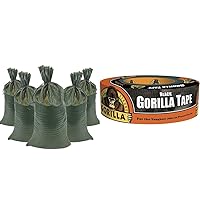DURASACK Heavy Duty Sand Bags with Gorilla Black Duct Tape