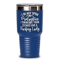 I Do Not Spew Profanities Tumbler for Women Badass Mom Wife Girlfriend Grandma Funny Mothers Day Birthday Christmas Novelty Sarcastic Sayings Floral 2