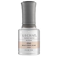 LeChat - Perfect Match Gel Polish - Beauty Bride-To-Be - Light Beige Pink with Cream Finish - (0.5 Ounce) - Easy Application - Soak Off Formula LeChat - Perfect Match Gel Polish - Beauty Bride-To-Be - Light Beige Pink with Cream Finish - (0.5 Ounce) - Easy Application - Soak Off Formula